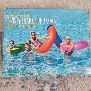 Poolmaster Giant Ride On Animal Inflatable Twisty Snake Fun Float 86170
